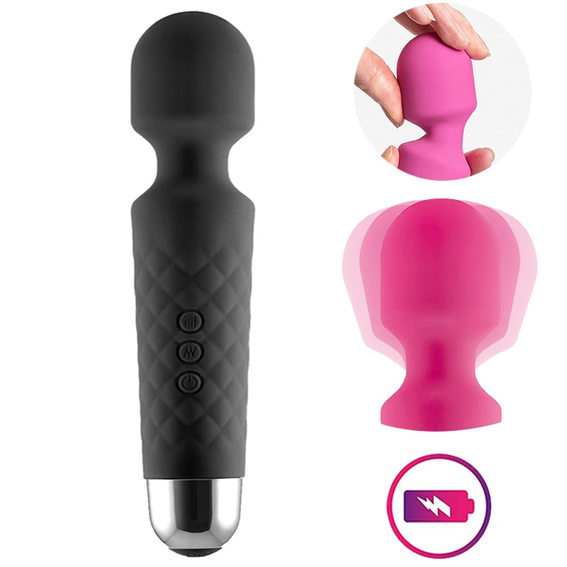 rechargeable magic wand vibrator