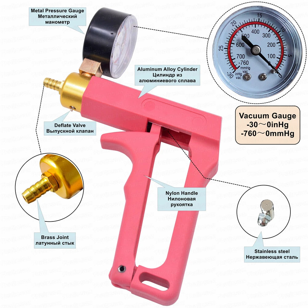 Leluv Penis Vacuum Pump with Gauge