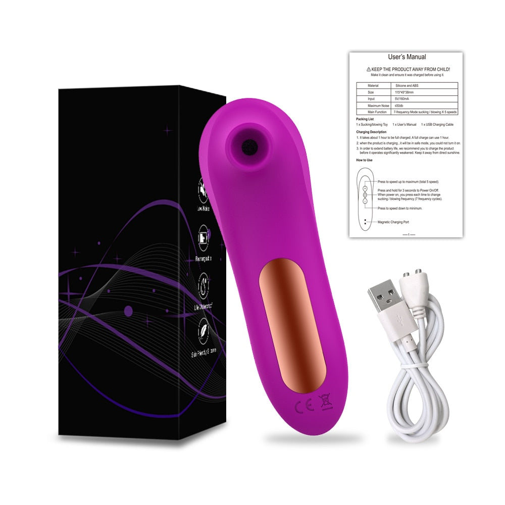 Vibrating Air Pulsator - Dual Action Sucking Vibrator - View 7