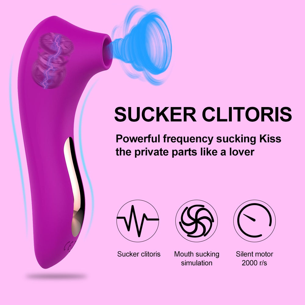 Vibrating Air Pulsator - Dual Action Sucking Vibrator - View 4